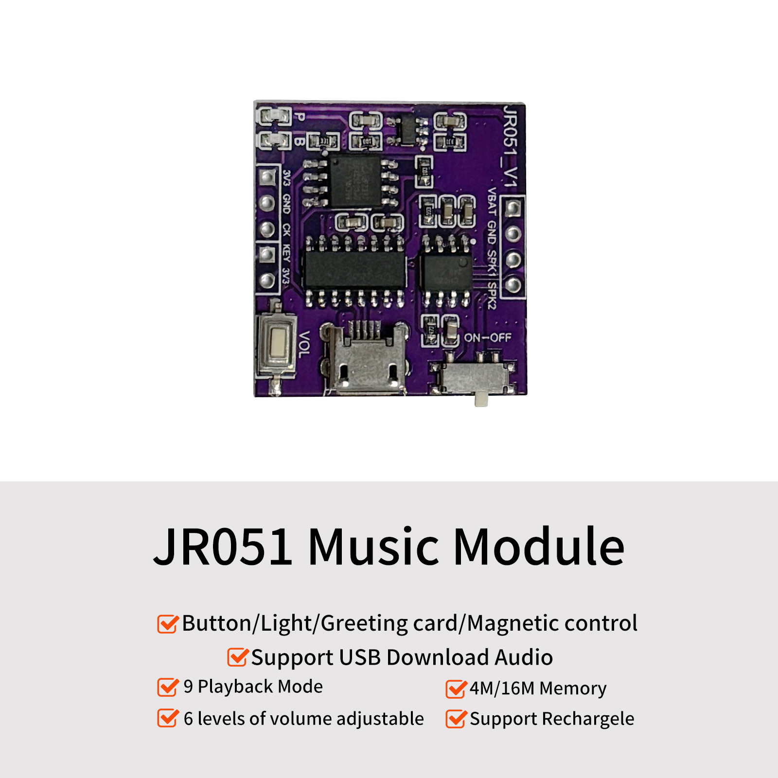 Audio Music Free Download - Music Sound Module USB Download Built-in