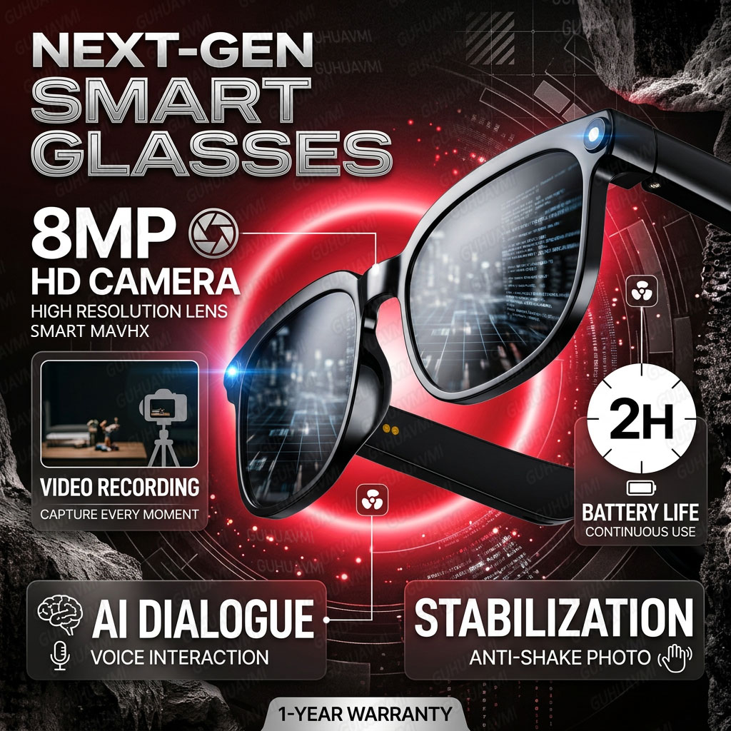 Wireless Smart Camera Glasses  - огляд і ціна Audio Hd Music