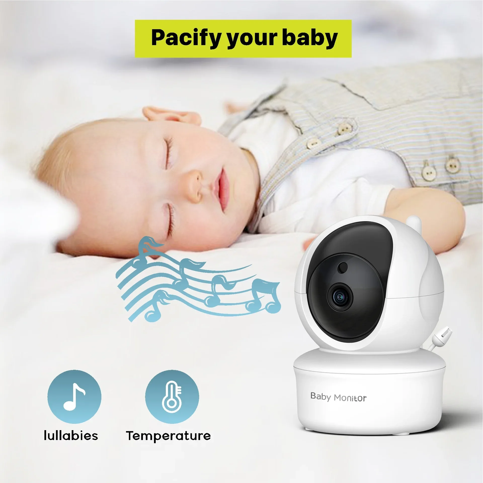 5.0 Inch Video Baby Monitor Wi - огляд і ціна Audio Hd Music