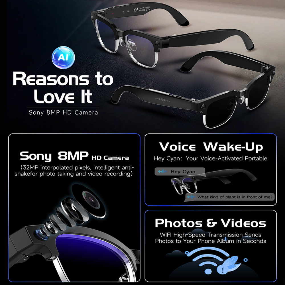 2026 New Men Smart AI Glasses  - огляд і ціна Audio Hd Music