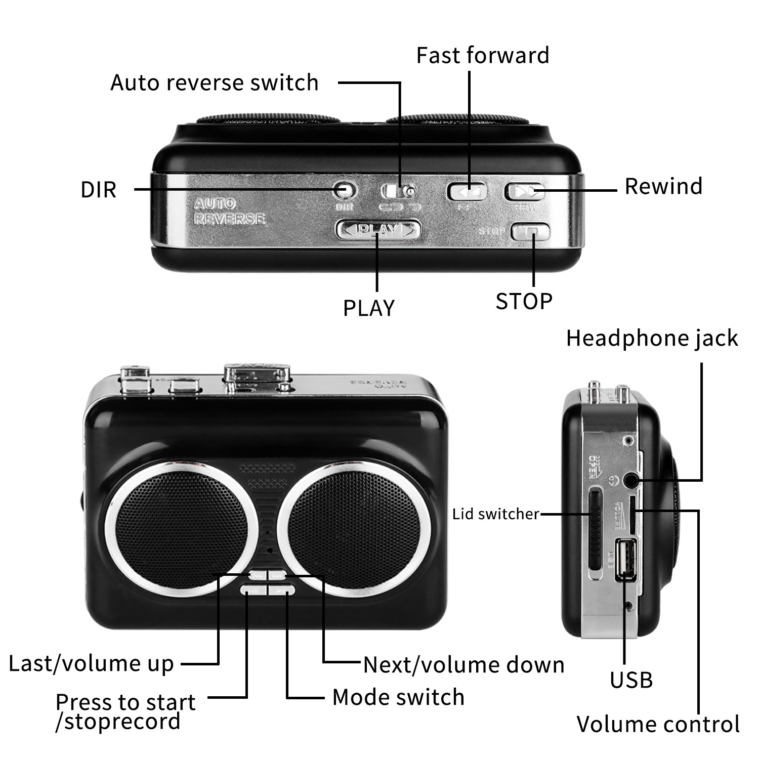 USB Cassette Player Tape to MP - огляд і ціна Audio Music Player Pc