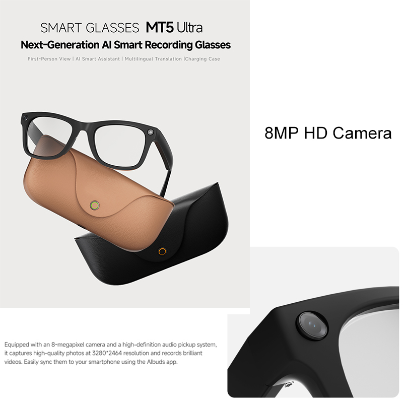 2026 AI smart Glasses HD 800W  - огляд і ціна Audio Music To Video Ai