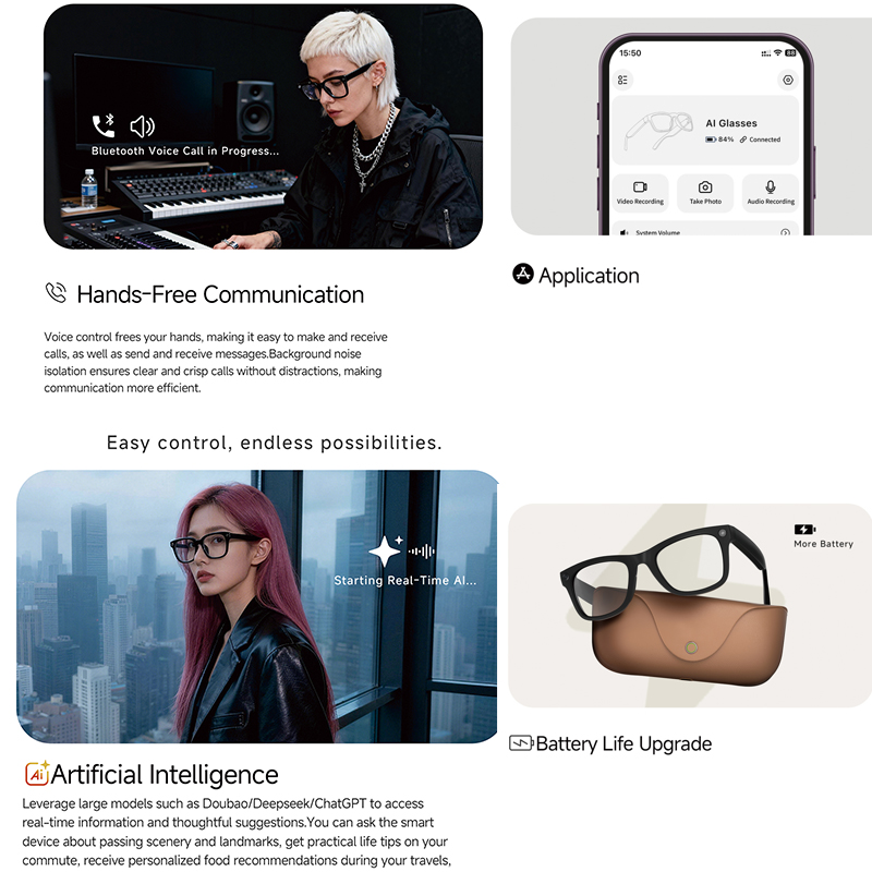 2026 AI smart Glasses HD 800W  - огляд і ціна Audio Music To Video Ai