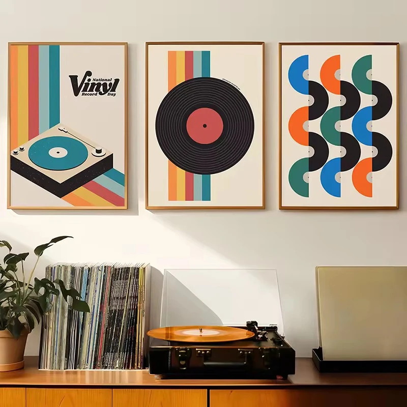 Mid Century Vinyl Record Canva - огляд і ціна Audio Music Live
