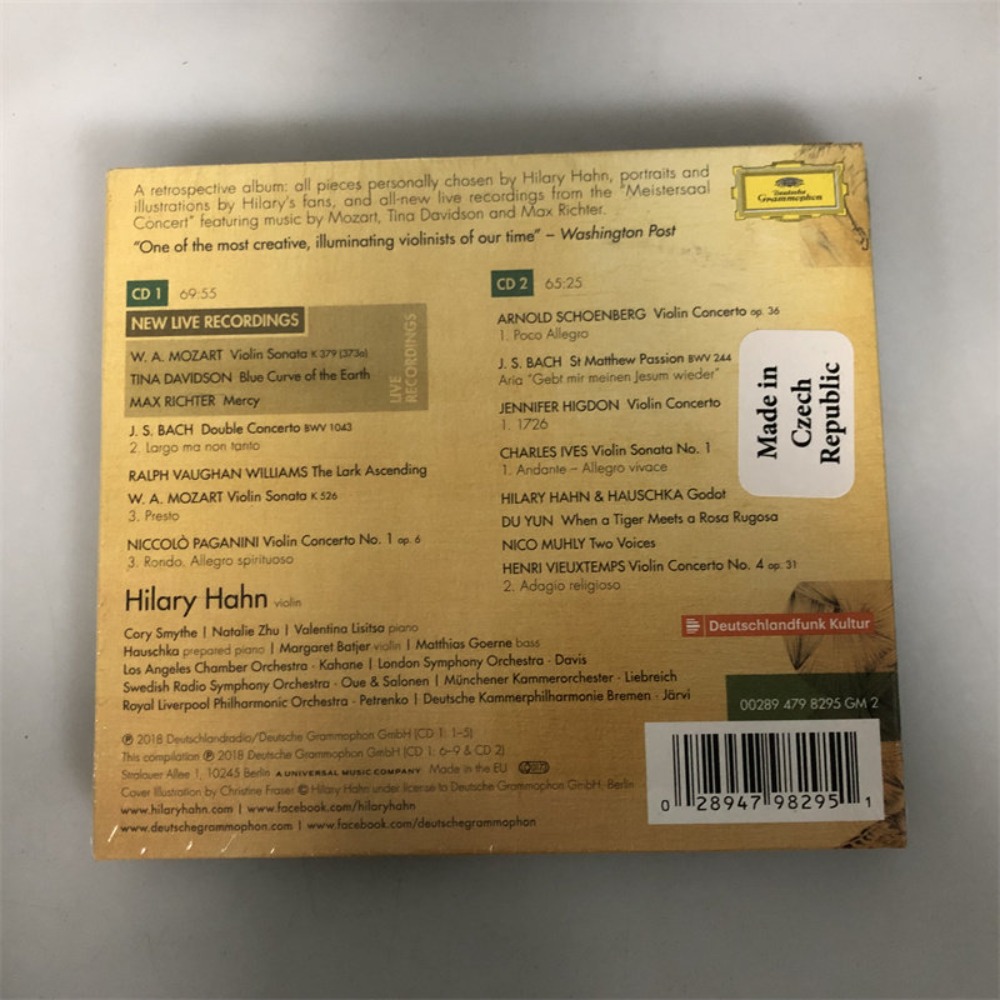 CD 'Retrospective' Hilary Hahn - огляд і ціна Audio Music Live