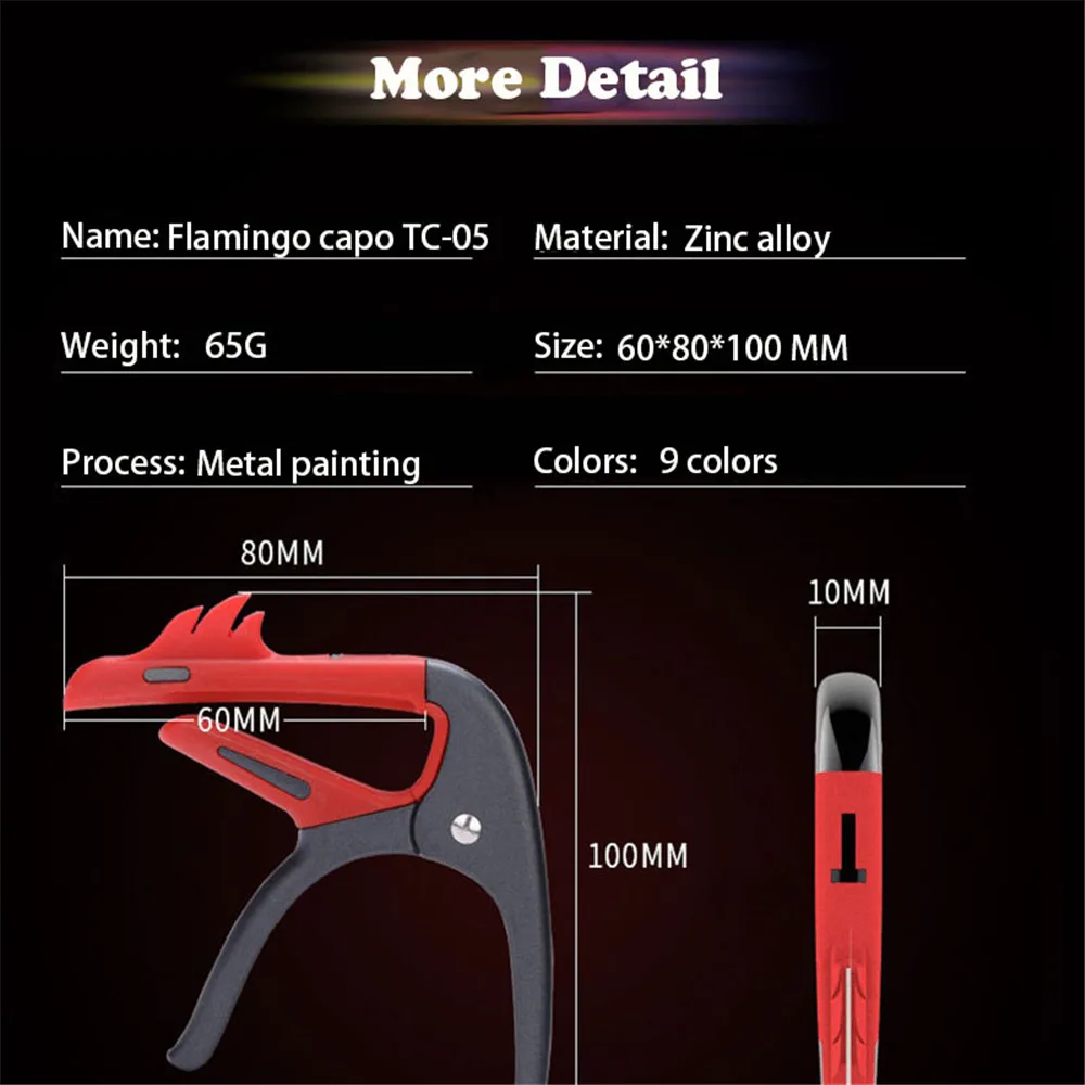 IRIN Guitar Capo Metal Flaming - огляд і ціна Guitar Capo Clip