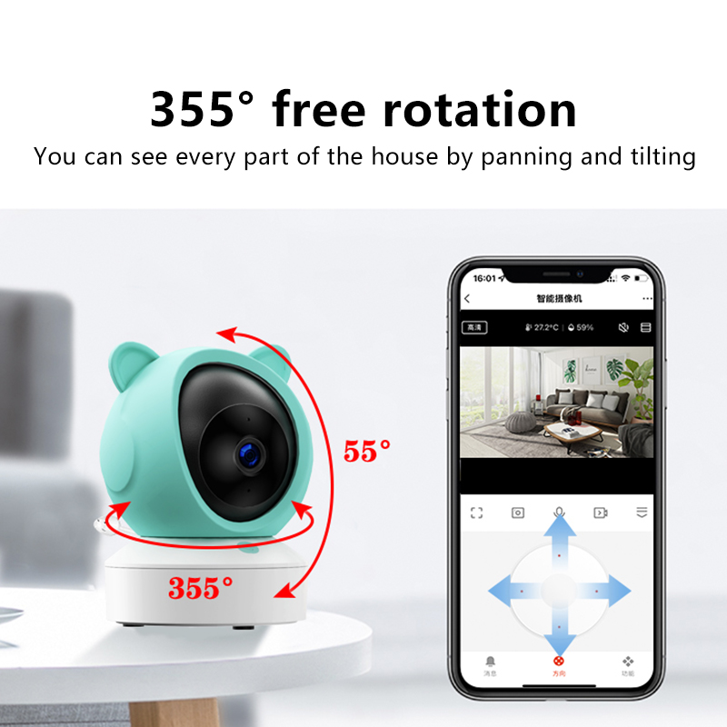 Danmini 1080P Baby Monitor Mob - огляд і ціна Audio Detect Music