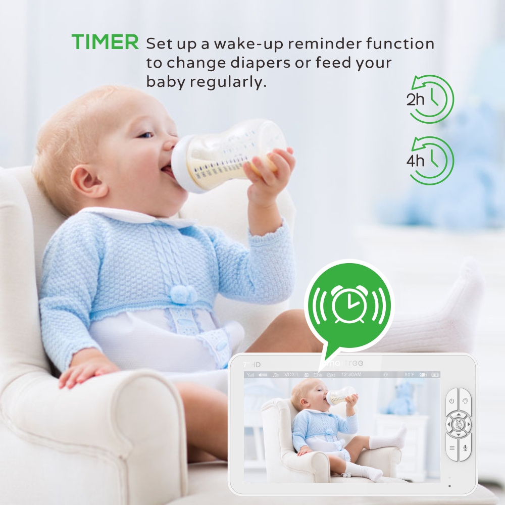 7.0 Inch HD Video Baby Monitor - огляд і ціна Audio Hd Music