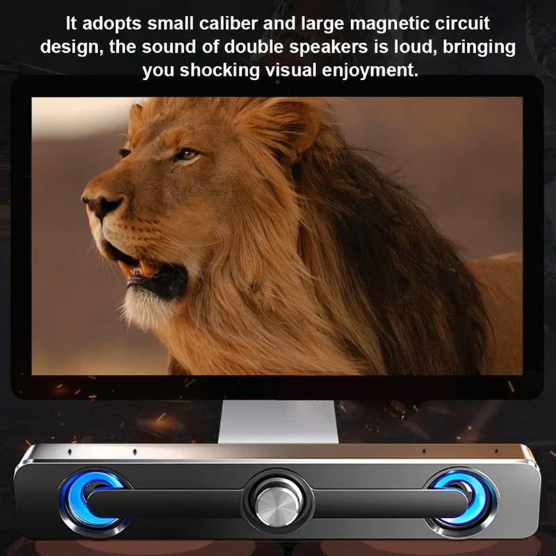 Caixa De Som Wired Speaker Sou - огляд і ціна Audio Music Player Pc