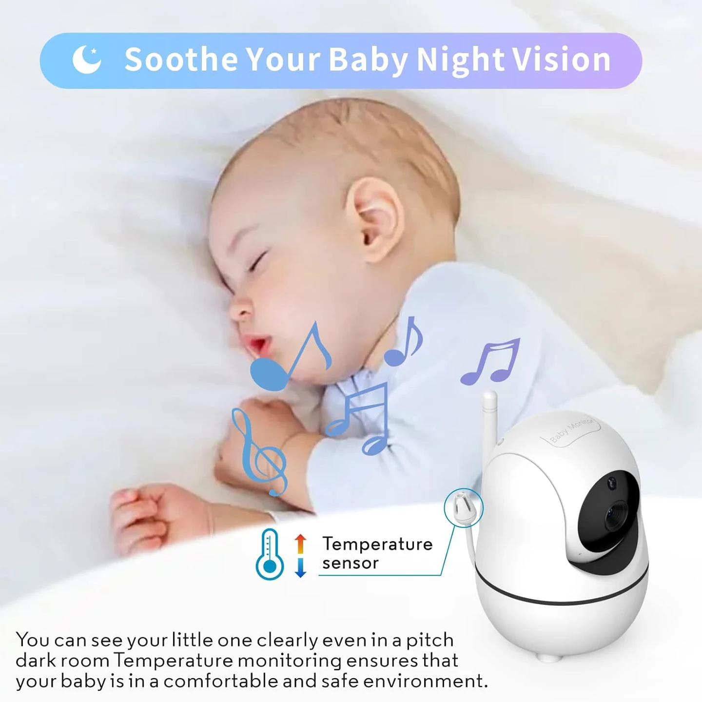 Video Baby Monitor with Digita - огляд і ціна Audio Detect Music