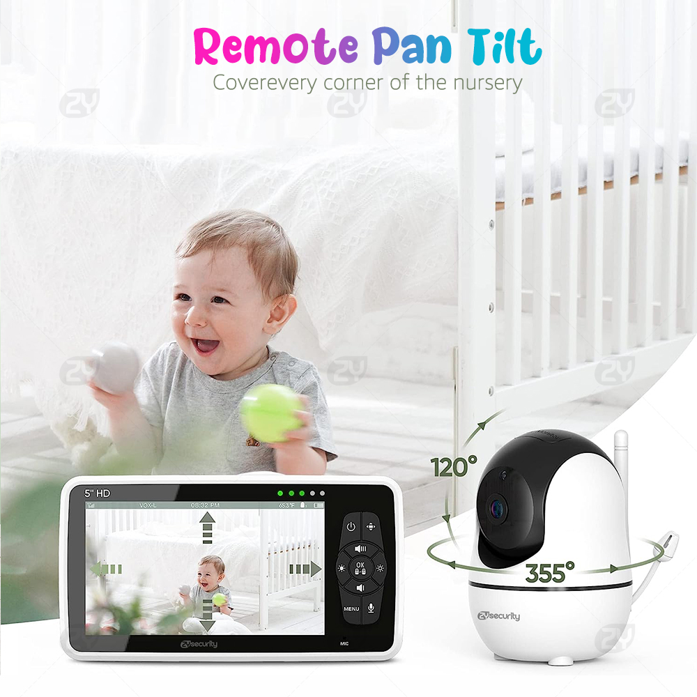 5''Video Baby Monitor with 2 C - огляд і ціна Audio Detect Music