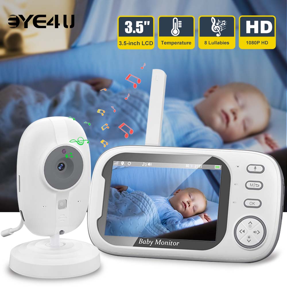 3.5'' Video Baby Monitor 2.4G  - огляд і ціна Audio Detect Music
