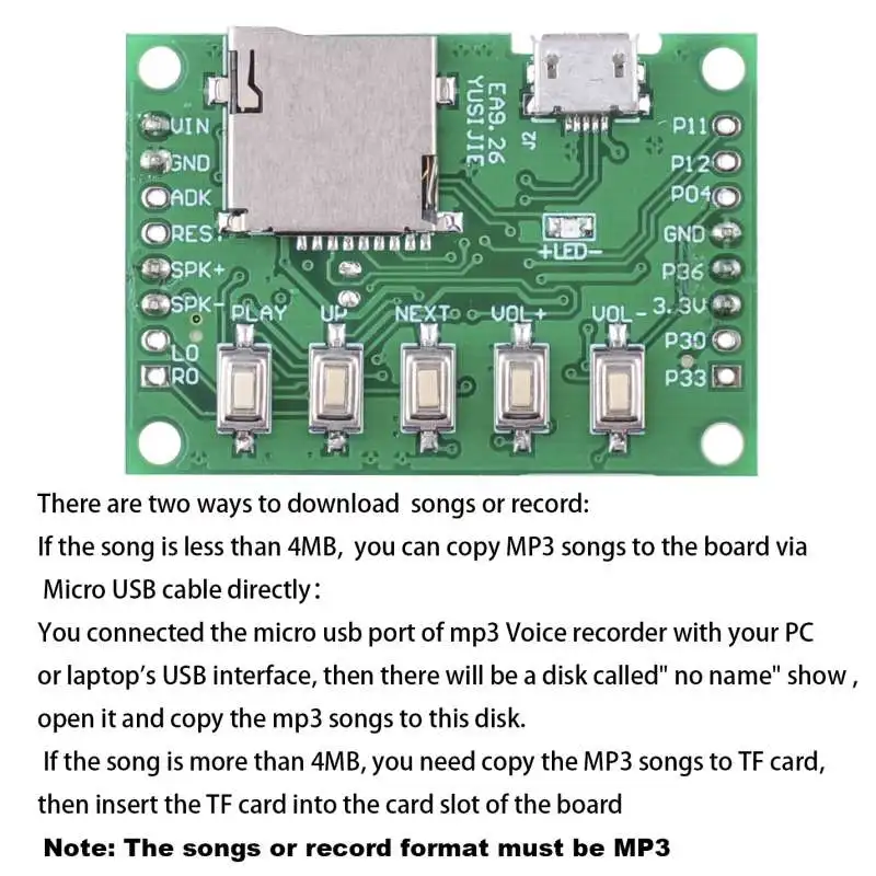 RCmall MP3 Voice Module Kit We - огляд і ціна Audio Music Free Download